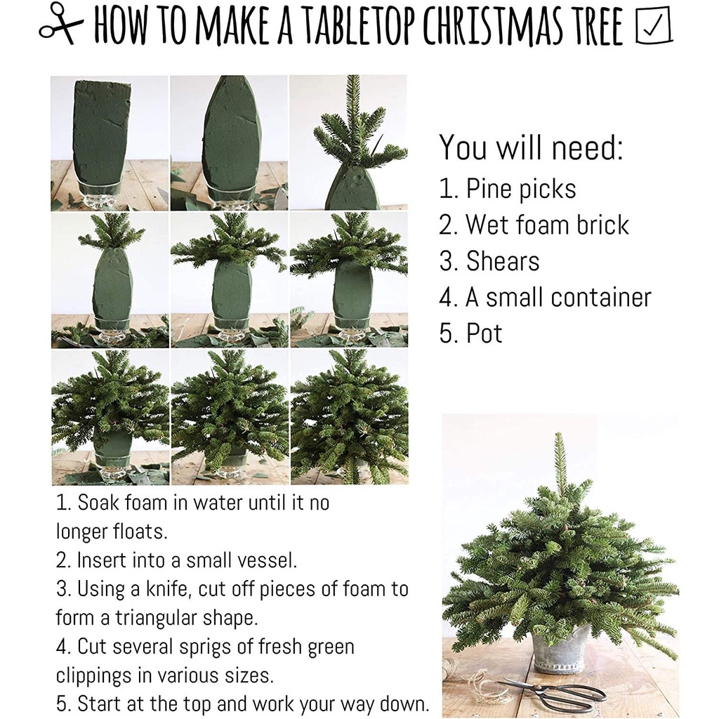 Hot [Cành Cây Thông Nhân Tạo 10 Cành] [Cành Cây Thông Giả]