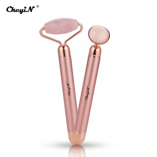 Con lăn mát xa da mặt CkeyiN MR440 2 trong 1 bằng đá ngọc bích ion chống lão hóa giảm nếp nhăn cải thiện lưu thông máu