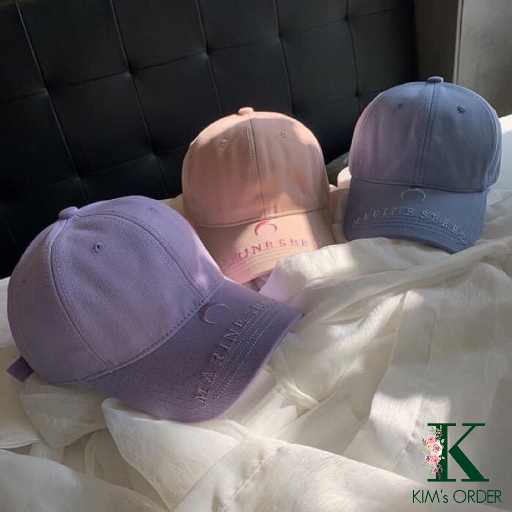Mũ lưỡi trai, nón kết màu pastel chất liệu thô cotton Hàn Quốc phong cách Ulzzang thời trang, form unisex