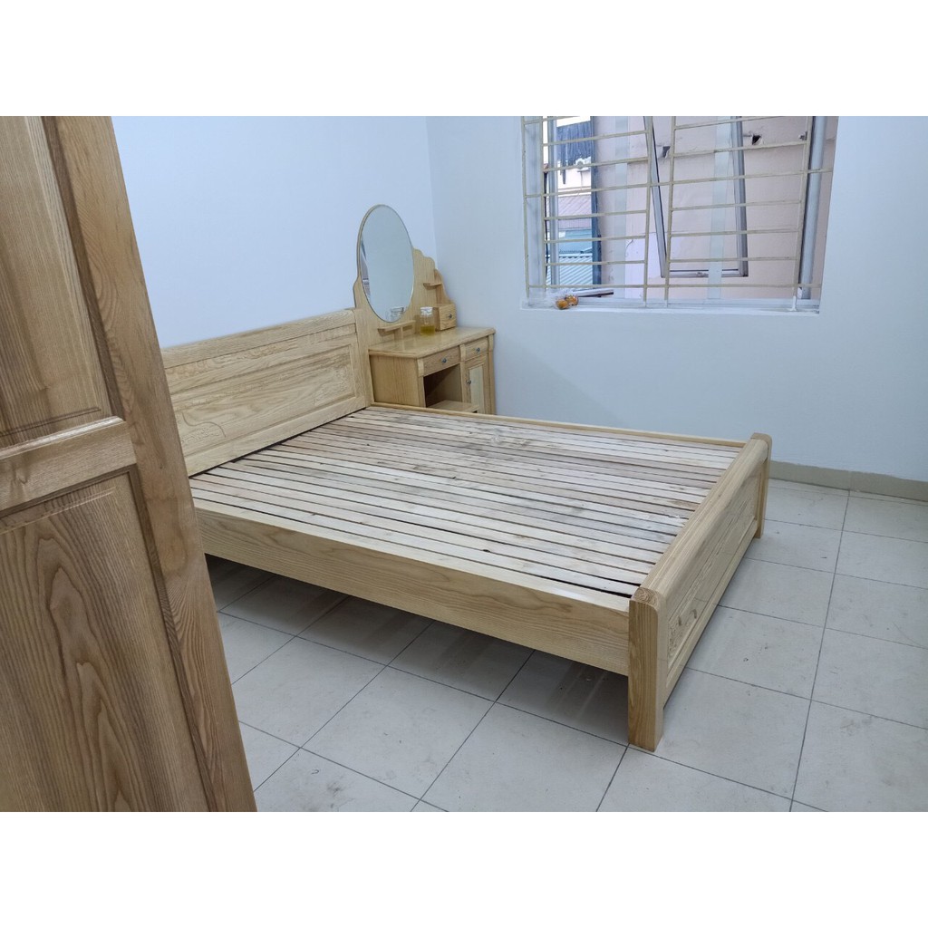 Giường ngủ gỗ Sồi Nga
