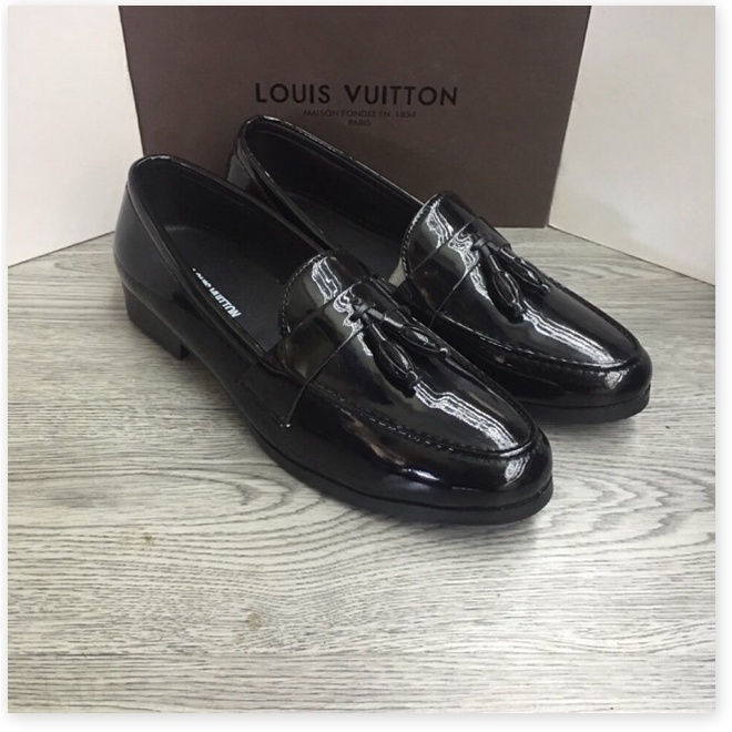 💗MILANO SHOES💗 Giầy lười da bóng có chuông bóng trơn cho nam giá tại kho, đẹp thời trang mẫu mới nhất