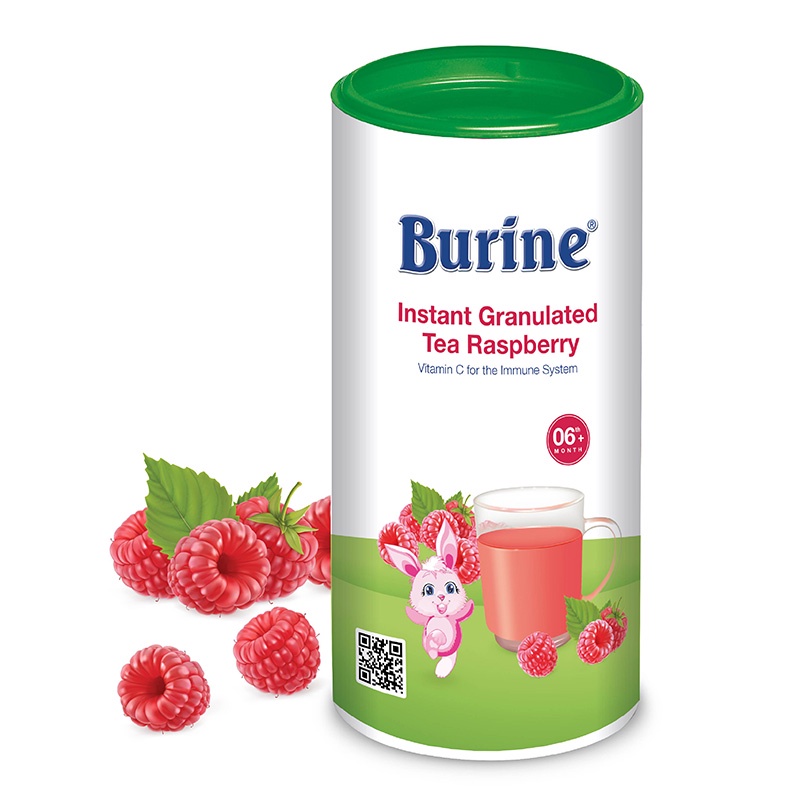 Trà cốm hoa quả Burine mâm xôi 200g (6M+)