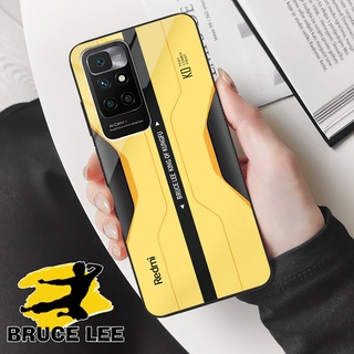 Ốp lưng Xiaomi Redmi 10 - Bruce Lee edition, chất liệu kính cường lực