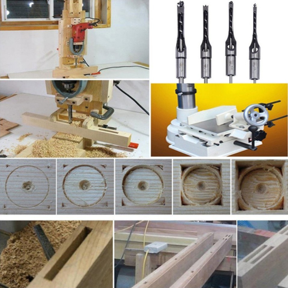 Mũi khoan lỗ hình vuông cho máy cắt chuyên dùng chế biến gỗ