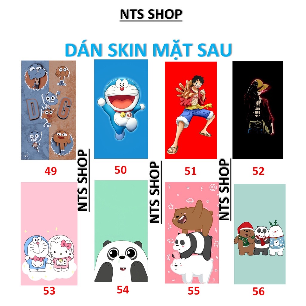 Dán skin Thom Browne mặt sau Xiaomi mi 10S