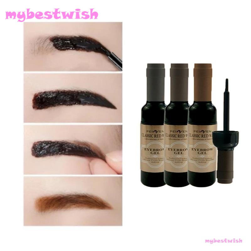 1 Gel Xăm Chân Mày Dạng Lột Màu Đen / Cà Phê / Xám / Xám
