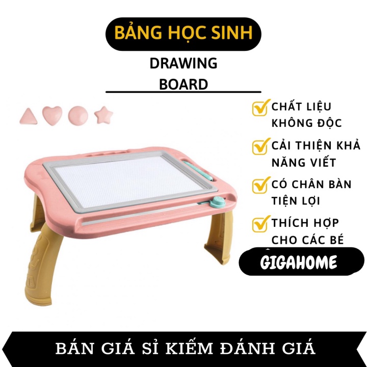 Bảng Học Sinh GIGAHOME Bảng Vẽ Từ Tính, Tự Xóa Thông Minh Có Chân Đế Tiện Lợi 10426