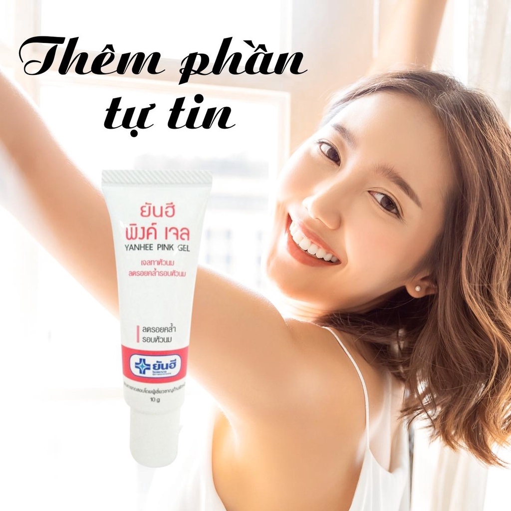 Gel thoa hồng nhũ hoa Yanhee Pink giúp giảm quầng thâm quanh nhũ hoa 10g