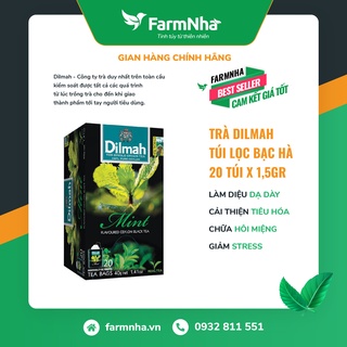 Trà dilmah mint túi lọc 30g 20 túi x 1.5g - tinh hoa trà sri lanka