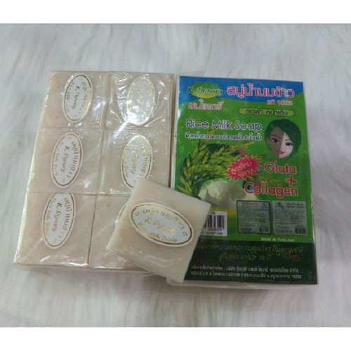 Xà Phòng Cám Gạo Sạch Mụn,Trắng Da Thái Lan JAM RICE MILK SOAP