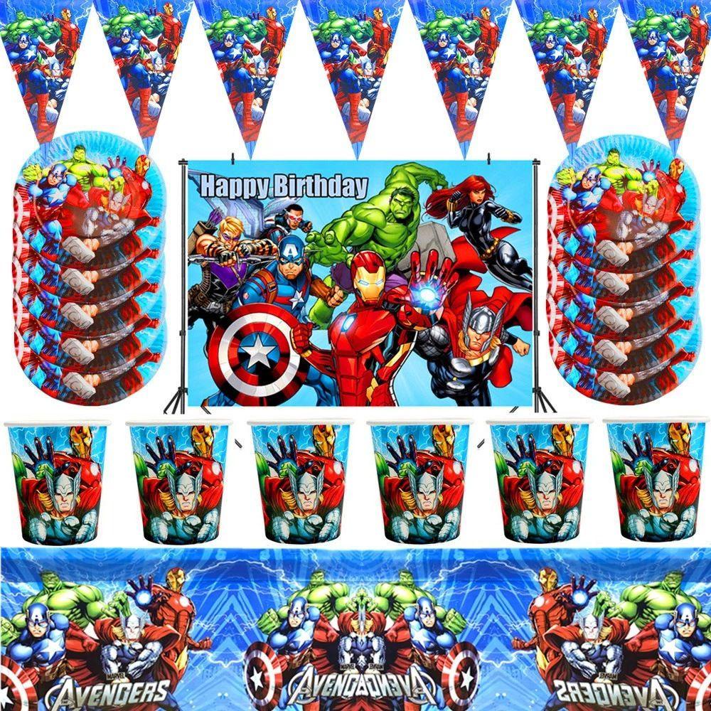Bộ Cốc Giấy Dùng Một Lần In Hình Iron Man Marvel