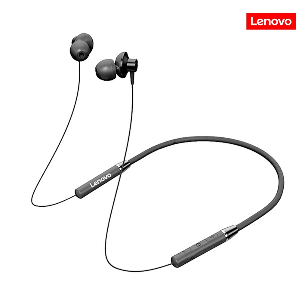 Tai nghe Lenovo HE05 kết nối Bluetooth không dây linh hoạt chống thấm nước từ tính dùng khi tập thể thao