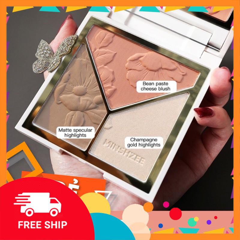 [HÀNG MỚI VỀ] Phấn bắt sáng + khối + má hồng CVZ 3 trong 1 chống nước lâu trôi lên màu chuẩn siêu xinh🍅🍅 | BigBuy360 - bigbuy360.vn