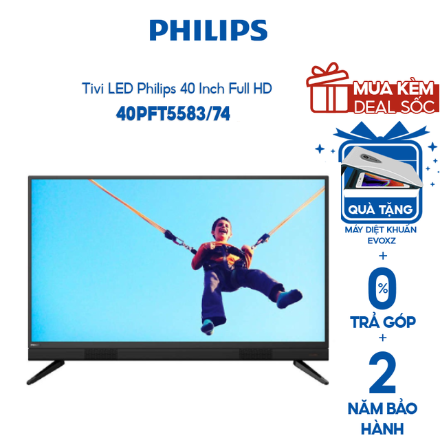 Tivi LED Philips 40 Inch Full HD - 40PFT5583/74 - Miễn phí lắp đặt