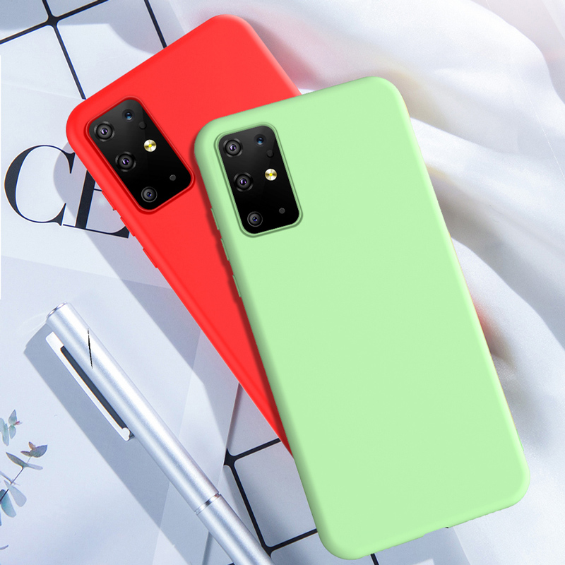 Ốp Lưng Silicone Mềm Màu Trơn Chống Trượt Cho Oppo A8 A91 Reno 3 Pro Find X2 Pro A52 Ace 2 A92S