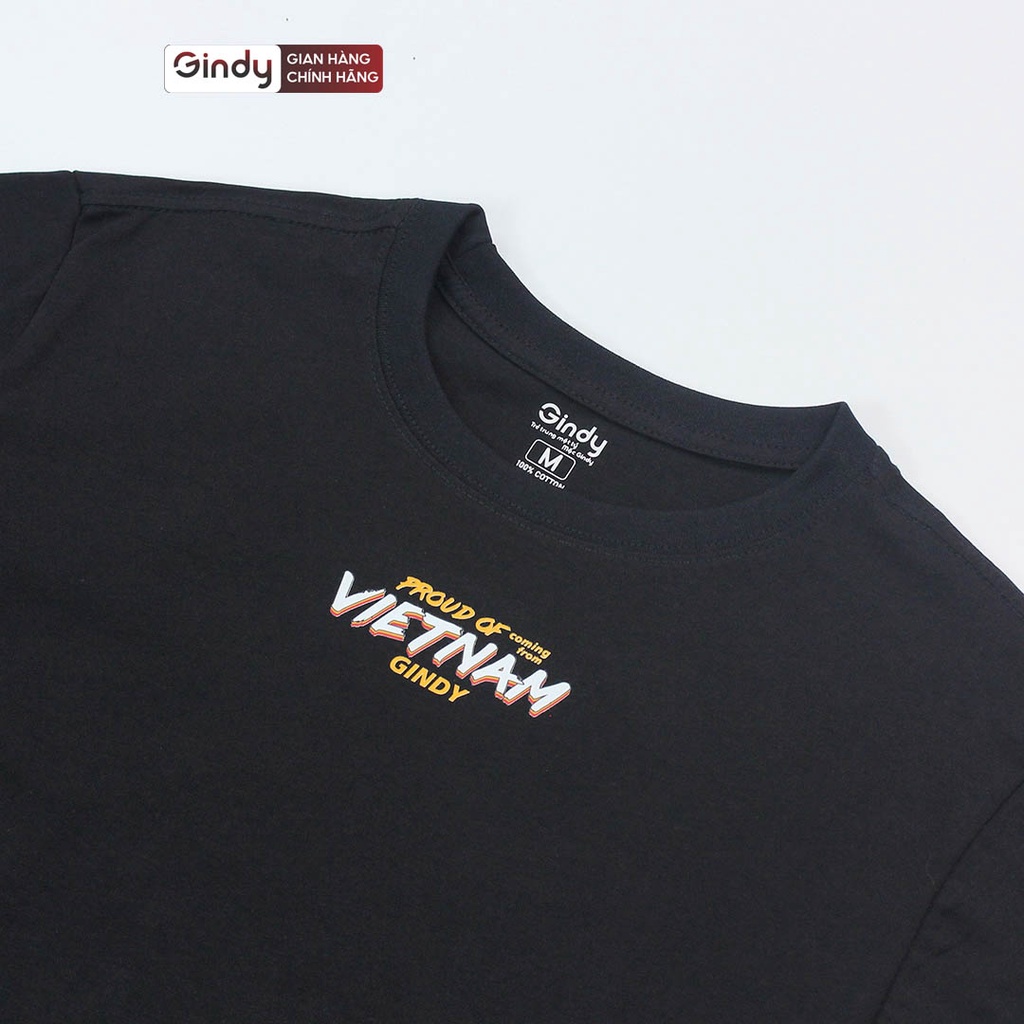 Áo Thun TỰ HÀO VIỆT NAM unisex GINDY basic Tee phông họa tiết nam nữ chất liệu cotton tay lỡ local brand A004