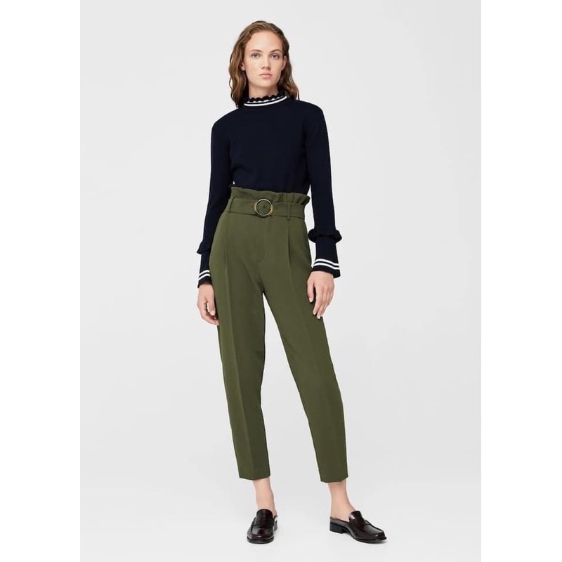Quần Mango nữ high waist pant size 38