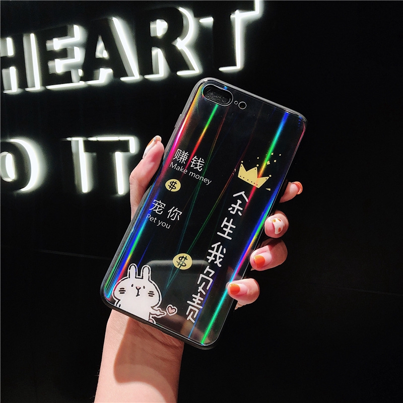 Ốp Điện Thoại Mặt Kính Màu Laser Cho Iphone Xs Max | BigBuy360 - bigbuy360.vn