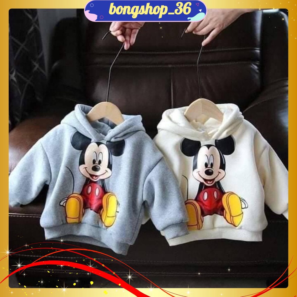 Aó Nỉ Chuột Micky Cho Bé Trai Và Bé Gái