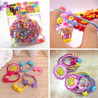 Set 5 Dây Chun Buộc Tóc Cho Bé Nhiều Hình Cực Cute