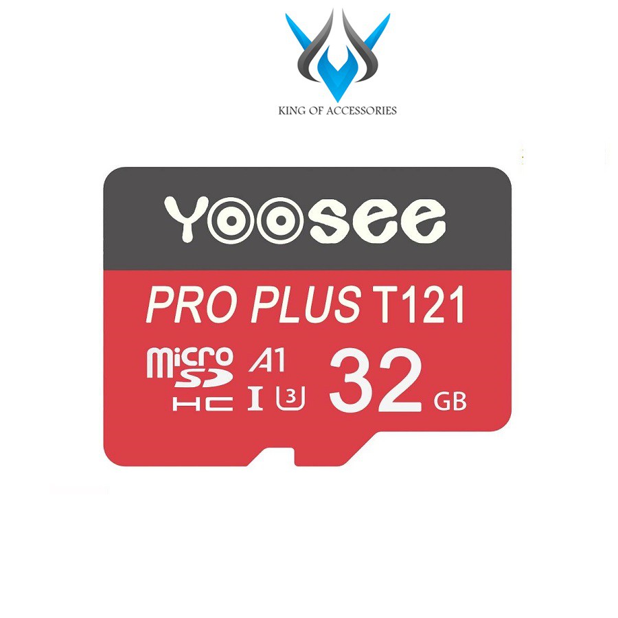 Thẻ nhớ microSDHC Yoosee Pro Plus 32GB A1 U3 4K R95MB/s W45MB/s (Đỏ) - chuyên camera và điện thoại