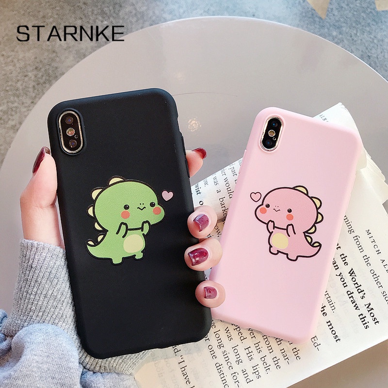 Ốp điện thoại silicone in hình khủng long cho Xiaomi Redmi 9A 9T 9C 9 7 7A 8 8A 4A 4X 5 Plus 5A 6 Pro 6A S2