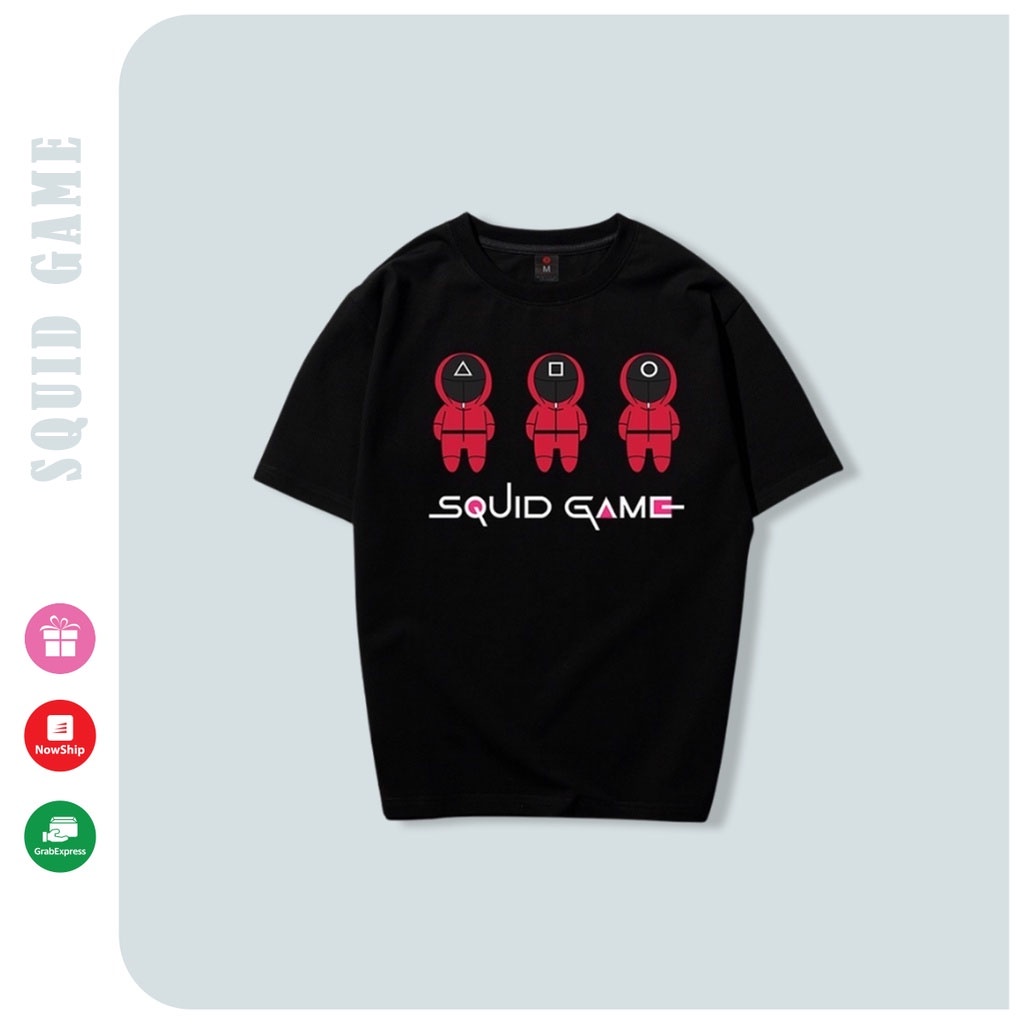 Áo thun Squid Game phông unisex nam nữ trẻ em cổ tròn thun mềm mịn - Trò chơi con mực | BigBuy360 - bigbuy360.vn