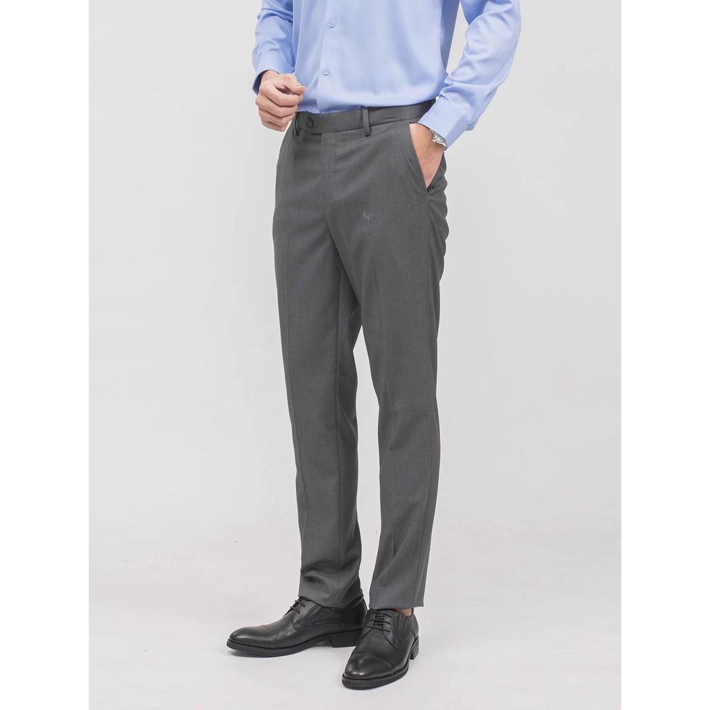 Quần Tây Nam Aristino ATR00509 Quần Âu Nam Màu Xám 63 Dáng Slim Fit Vải Polyester