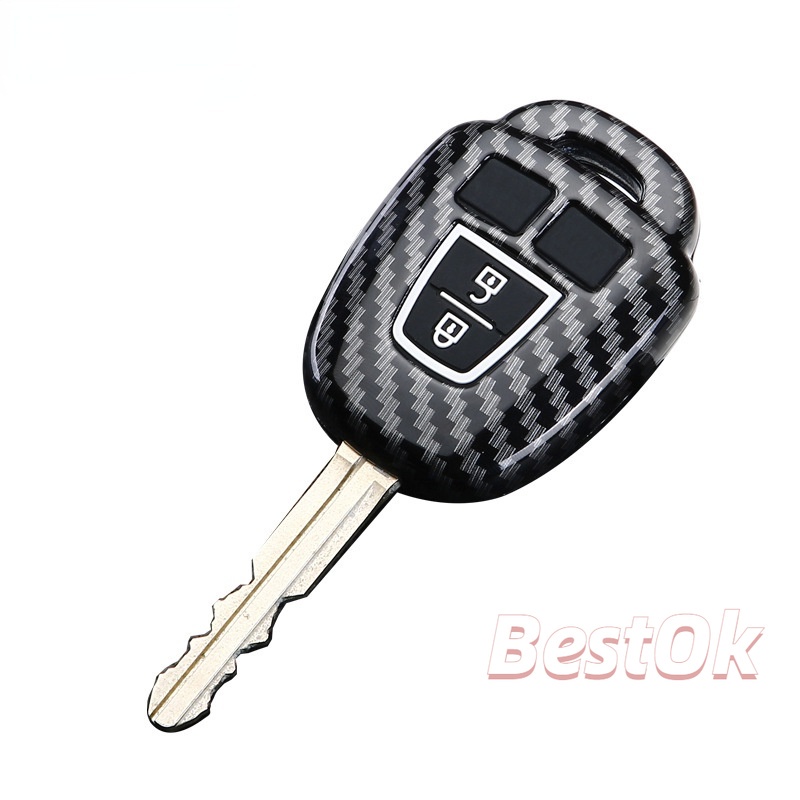 Vỏ Silicon Sợi Carbon Bảo Vệ Chìa Khóa Xe Hơi Toyota Camry Prius 2012 2013 2014 2015 2016 2017 Corolla RAV4 TOY43 2 / 3 / 4   Lật Vỏ Chìa Khóa Điều Khiển Từ Xa Cho Toyota VIOS GEN 3 Yaris / Toyota VIOS GEN 4 / RAV4
