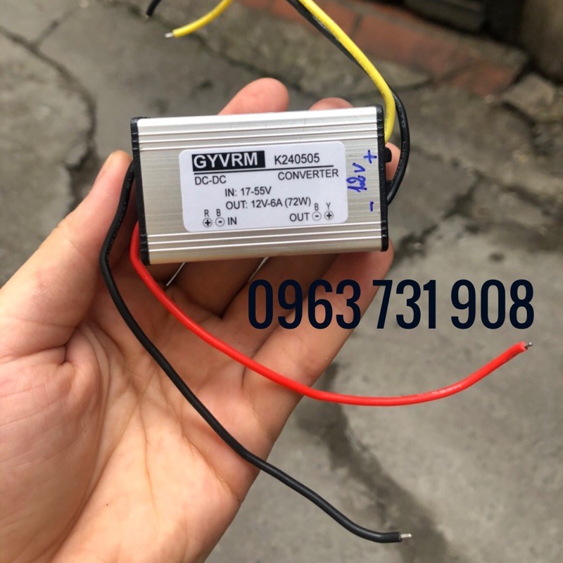 BỘ CHUYỂN ĐỔI NGUỒN ĐIỆN 24V XUỐNG 12V 6A CHỐNG NƯỚC