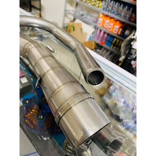 cổ pô inox 304  2 khúc ex 135 5s