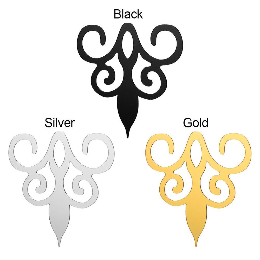 Bộ 10 Sticker Tráng Gương Bằng Acrylic Dùng Trang Trí Nhà Cửa