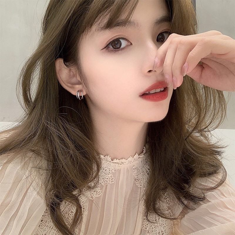 Khuyên tai dáng xoắn tròn, bông tai trang sức Ulzzang BT001 - Filibrastyle