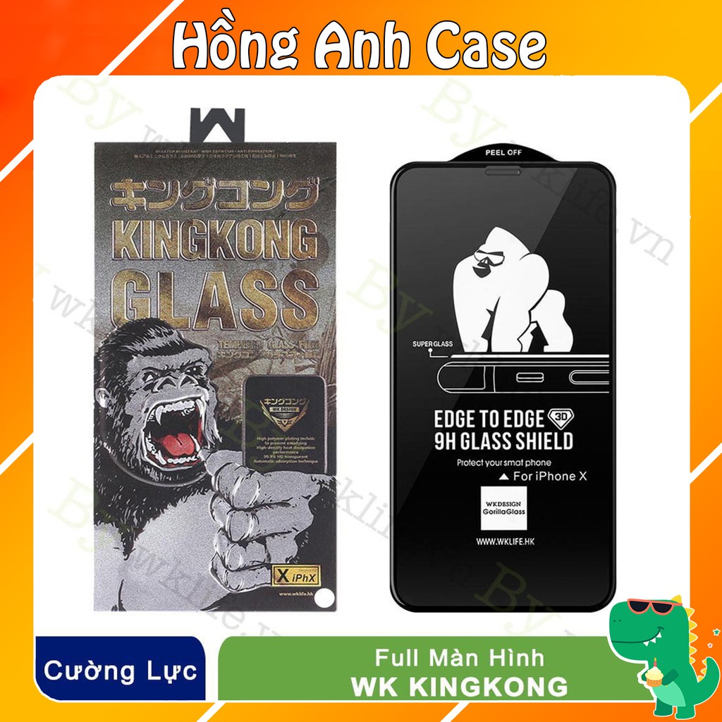 Kính Cường Lực KingKong cho 12/12ProMax/ 11 Pro / 11 Pro Max  X XsMax  Iphone 6 6plus 7plus  8plus ( Chính hãng WK)