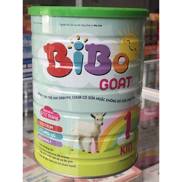 Sữa BiBo Goat Milk Kid lon 400g/900g sữa dê (hàng kèm quà tặng )
