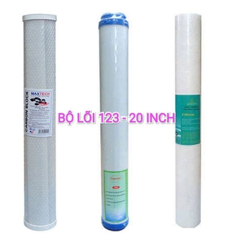 Bộ lõi 123 dùng cho cốc lọc 20 inch