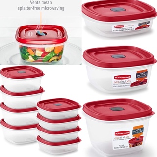 Set Rubbermaid TO Hộp đựng thực phẩm có vent quay vi sóng size 3-5-7 Cup