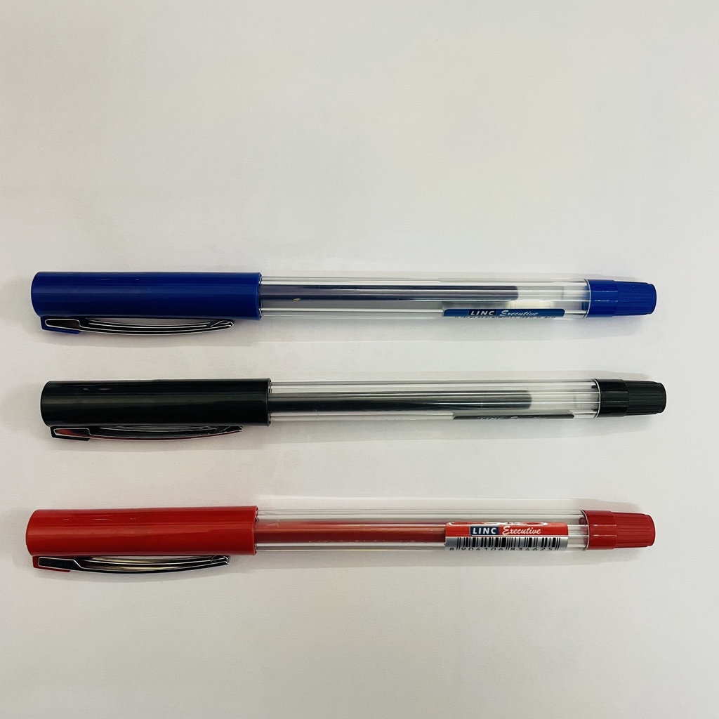 Bút bi nước gel xanh đen đỏ ngòi 0,5mm Linc hàng tốt