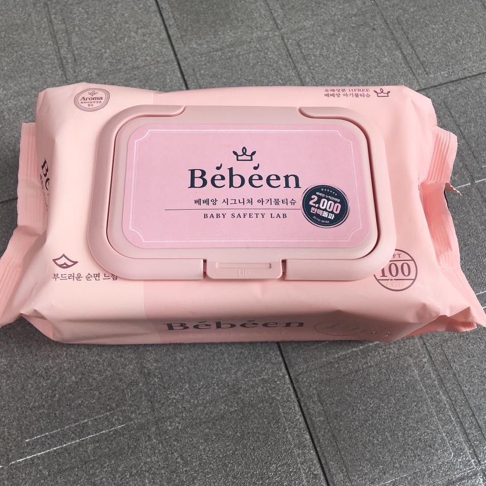 Khăn giấy ướt Bebeen Made In Korea 100 tờ không mùi