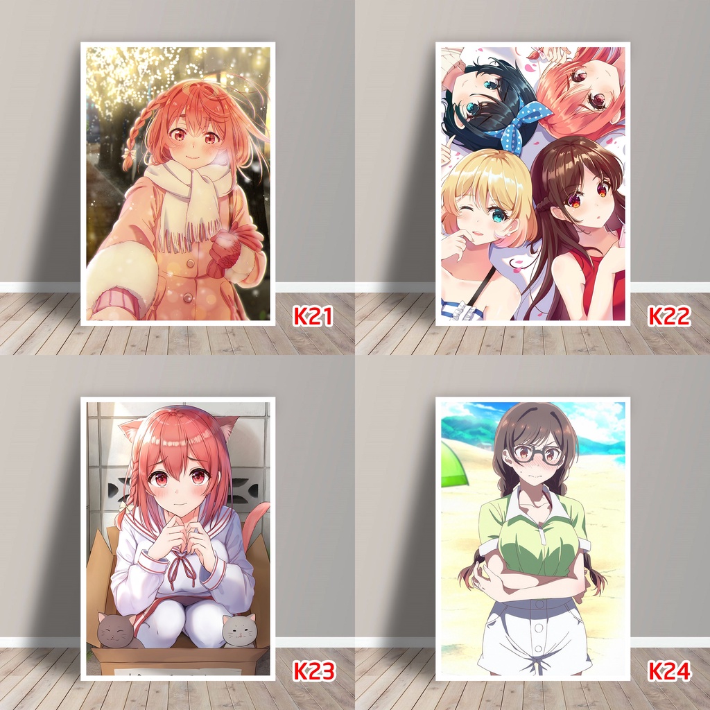 Tấm Postcard Cao Cấp Anime Kanojo, Okarishimasu