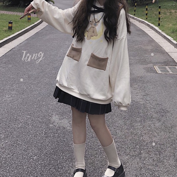 Áo Hoodie Tay Dài Theo Phong Cách Cổ Điển Nhật Bản | BigBuy360 - bigbuy360.vn