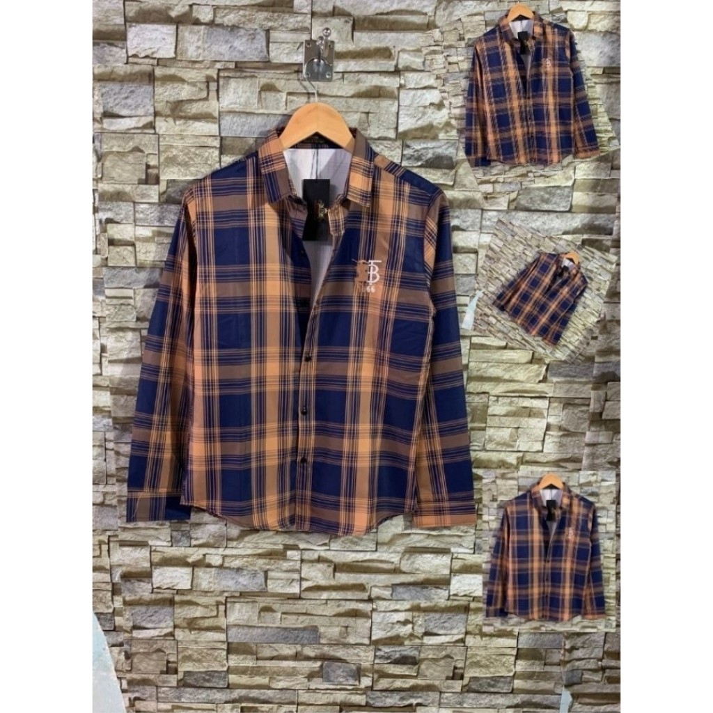 Áo Sơ Mi Nam Tay Dài đẹp hàn quốc DR366XM Sọc Caro Vuông DRMT | BigBuy360 - bigbuy360.vn