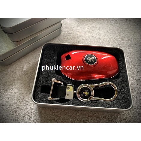 Ốp Khóa Peugeot 2008/3008/5008 AN Logo Sư Tử (Đủ Màu)