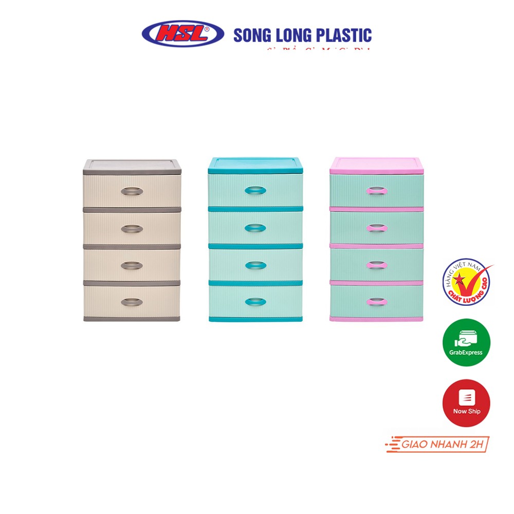 Tủ Lớn Sọc 4 Tầng Song Long Plastic