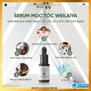 Kích Thích Mọc Tóc Nhanh với Huyết thanh Serum Mọc Tóc Weilaiya Cam Kết Hiệu Quả Sau 12 Tuần sử dụng Chính Hãng Sẵn SLL
