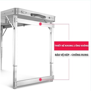 Combo bộ bàn + 4 ghế gấp gọn, tiện dụng mang theo khi đi dã ngoại 1644sp