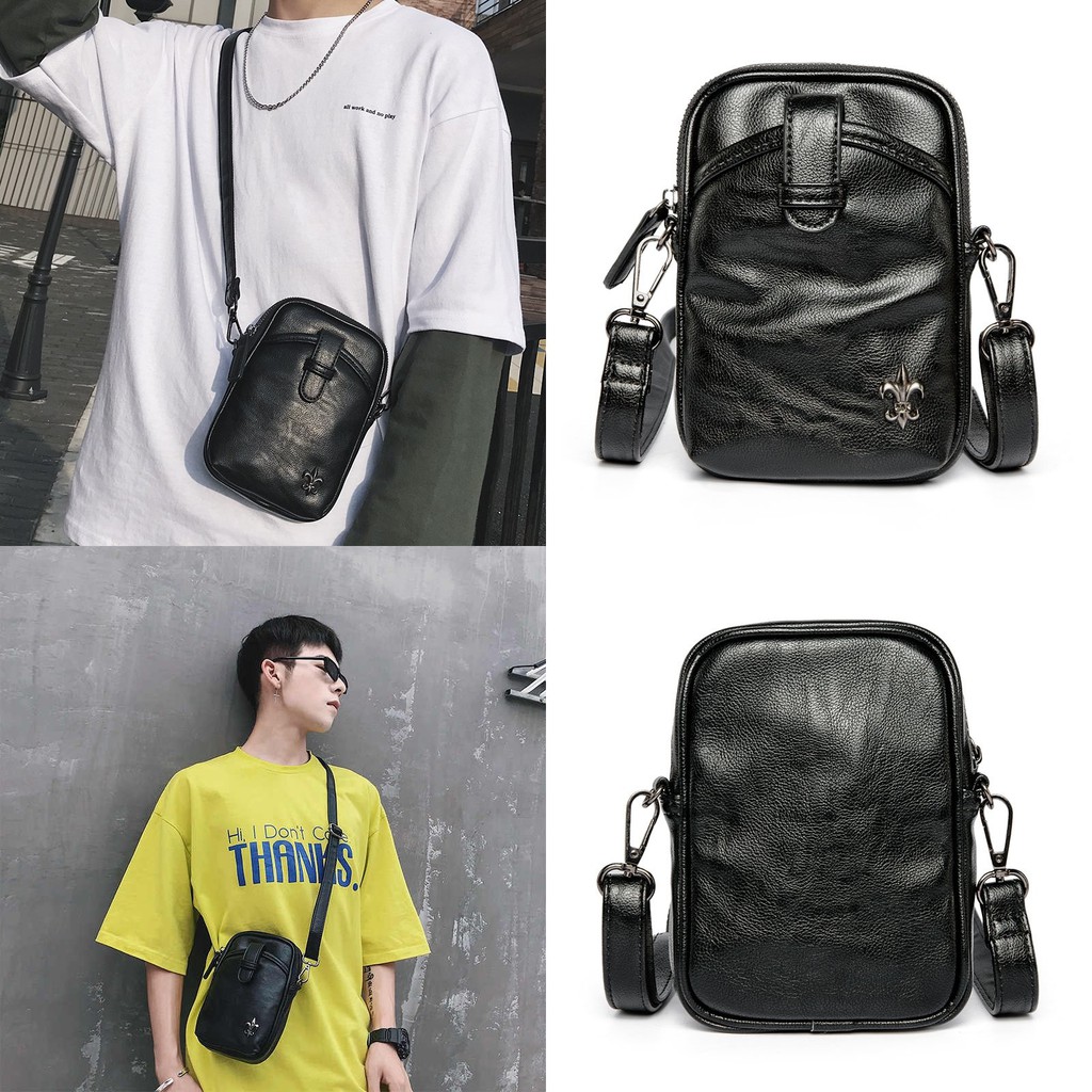 Túi đeo chéo Unisex W2P 5265 chất da PU cao cấp chống thấm nước chống bào mòn Ulzzang