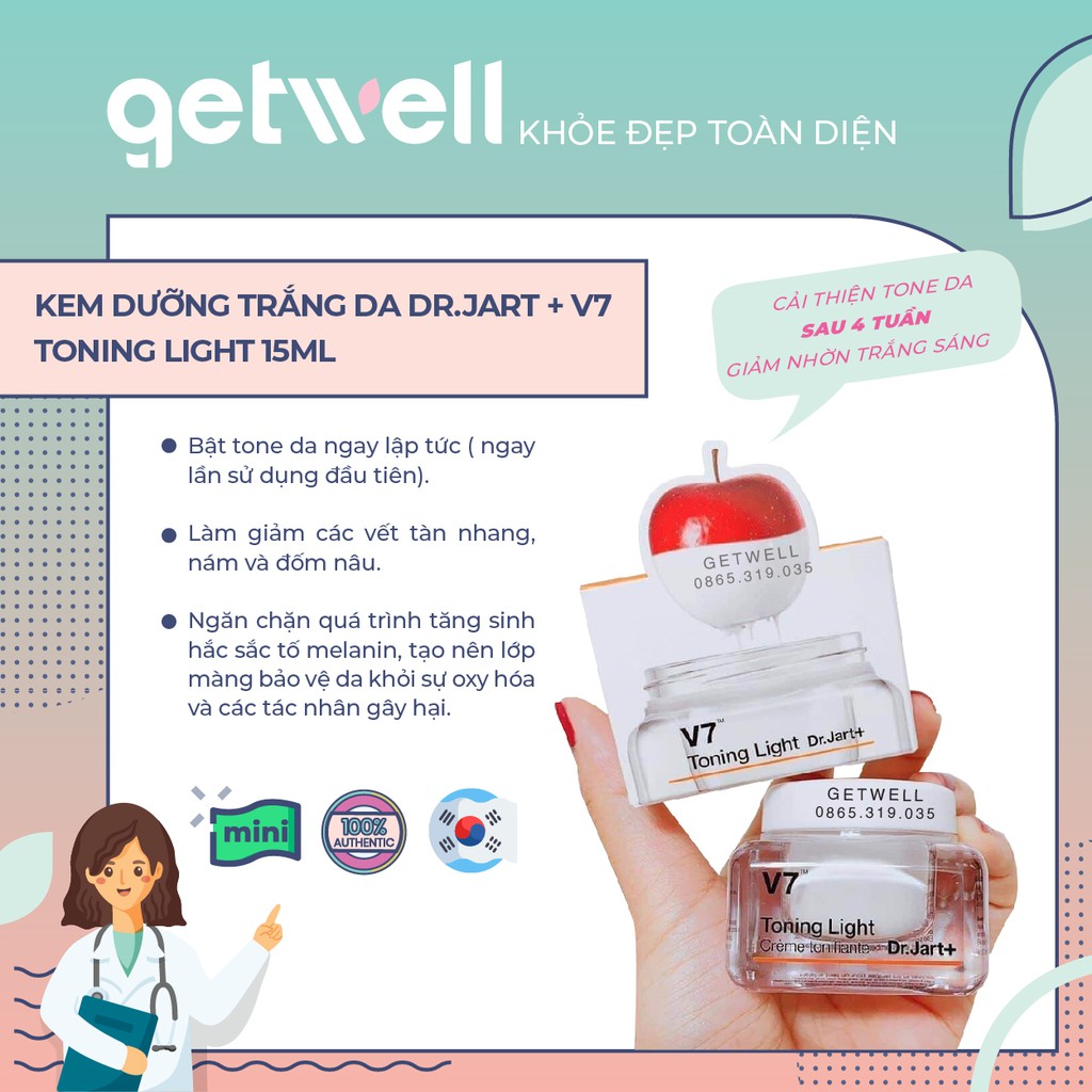 KEM V7 TONING LIGHT DR.JART+ 15ML