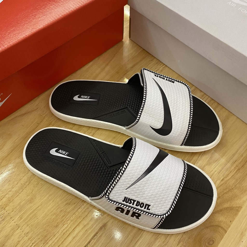 Dép bản thể thao quai ngang nam nữ, mút thái êm mềm, quai ngang xé dán fullbox