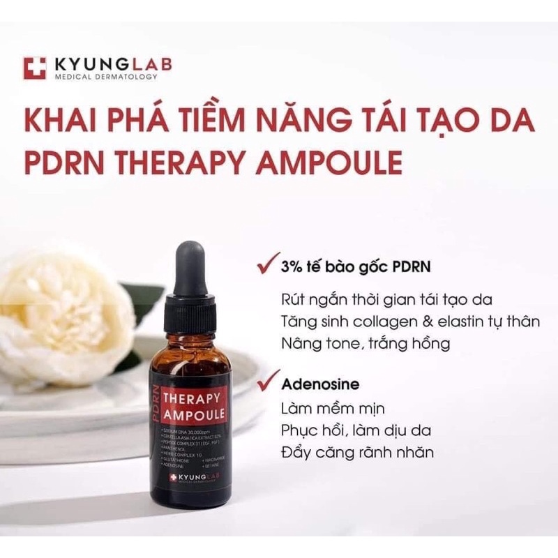 Serum tế bào gốc siêu phục hồi, chống lão hóa da KyungLab PDRN Therapy Ampoule 30ml